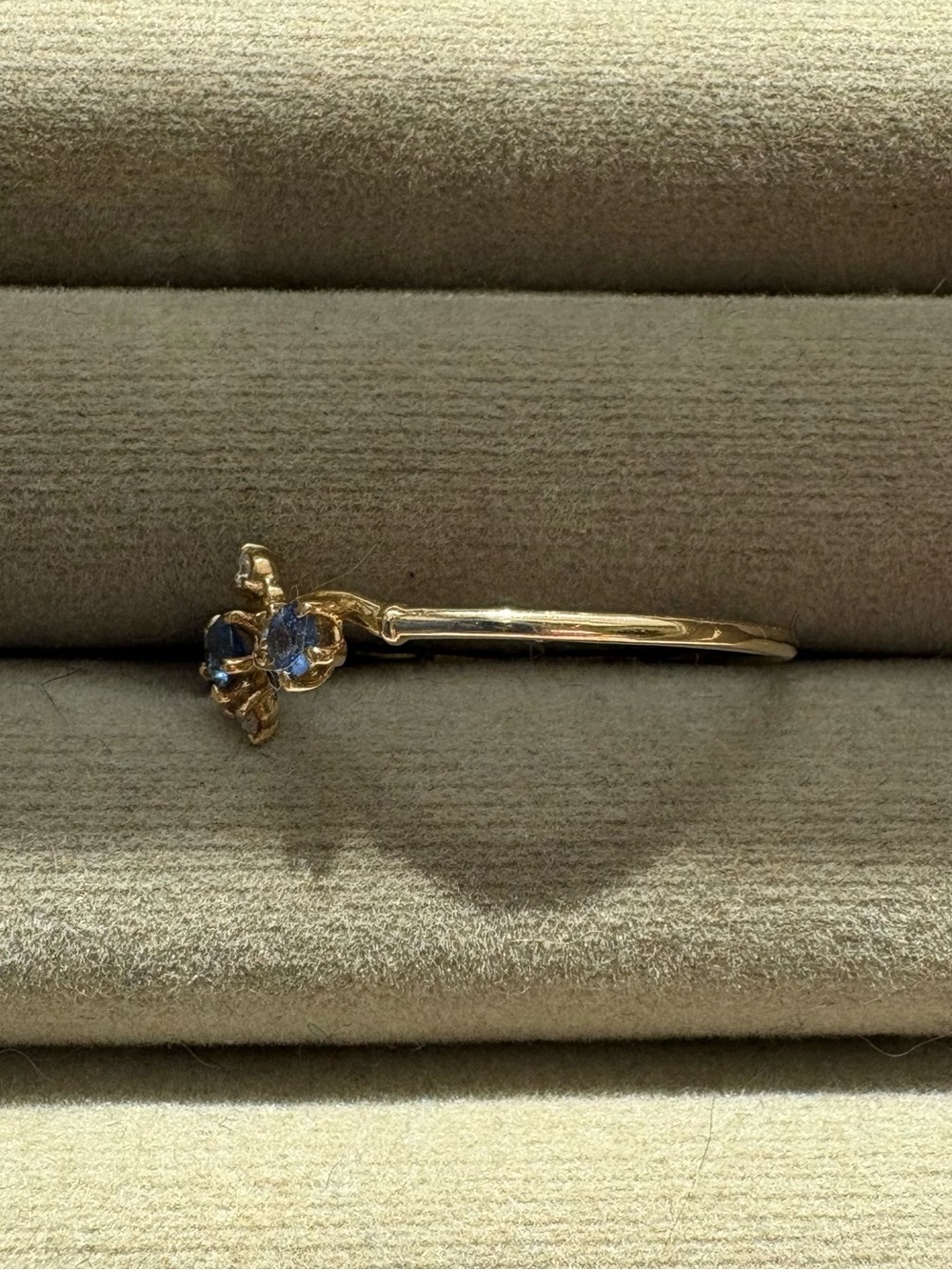 Sofia Zakia Sapphire Winter Waltz ring sz 9.5 - Picture 3 of 4
